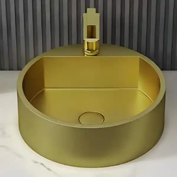 Schnelle Sch B5506 Rustik Tezgah Üstü Oval Çelik Lavabo