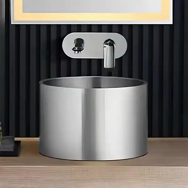Schnelle Sch S5511 Chrome Tezgah Üstü Oval Çelik Lavabo