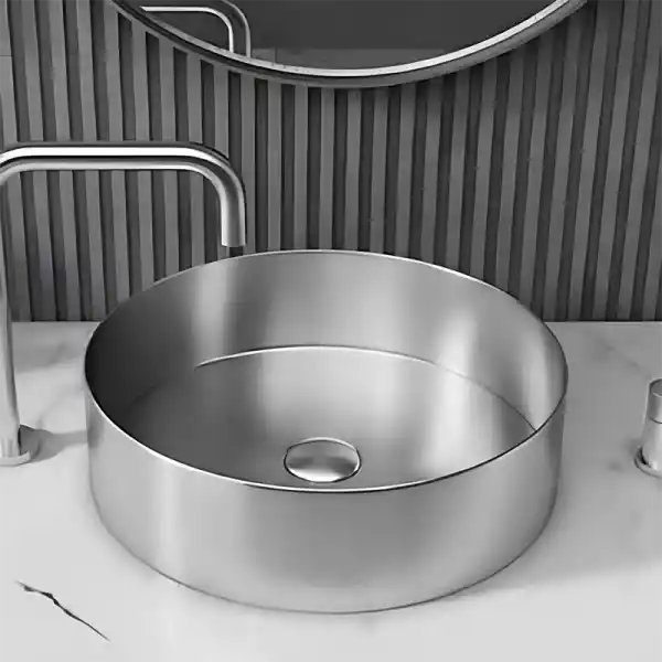 Schnelle Sch S5513 Chrome Tezgah Üstü Oval Çelik Lavabo