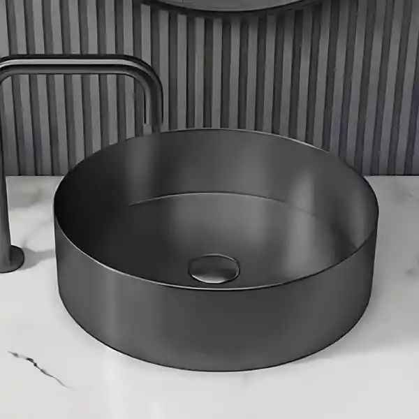 Schnelle Sch BK5512 Black Tezgah Üstü Oval Çelik Lavabo