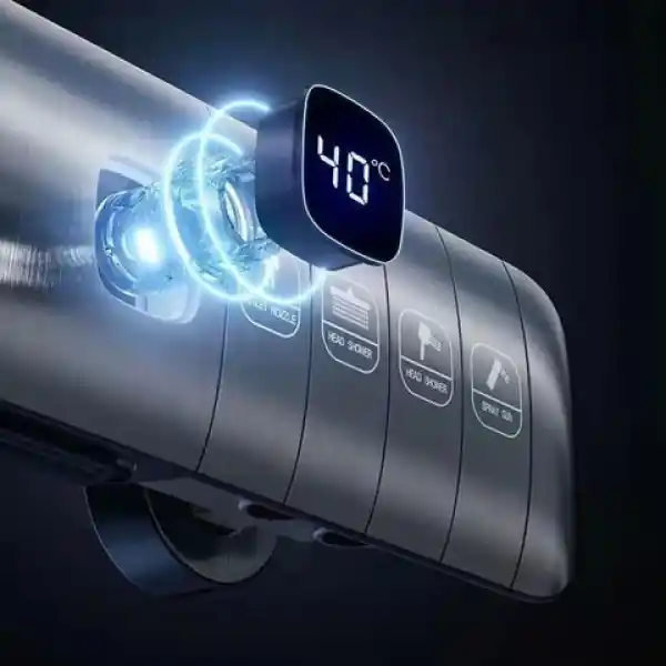 Schnelle Neptün Grey Termostatik Dijital Duş Seti