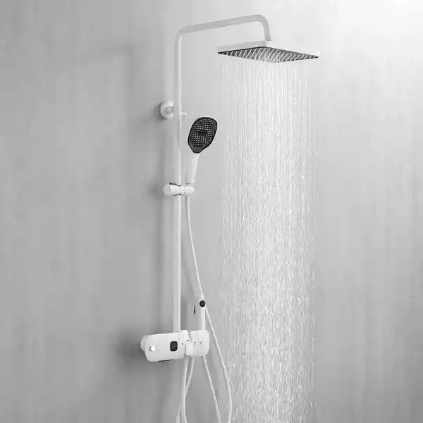 Schnelle Neptün White Termostatik Dijital Duş Seti