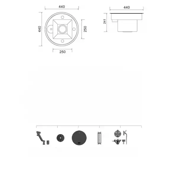 Schnelle AQ 44X 44 Cm Mutfak Evyesi