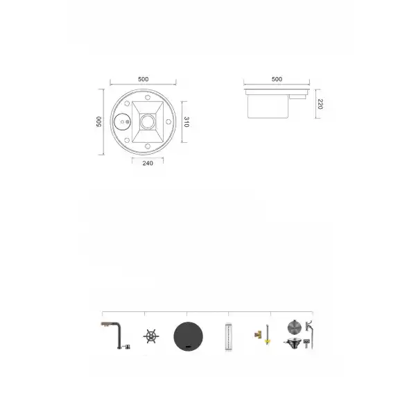 Schnelle AQ 50X 50 Cm Mutfak Evyesi