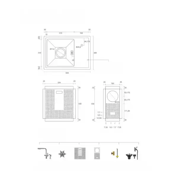Schnelle AQ 5338X 53 Cm Mutfak Evyesi