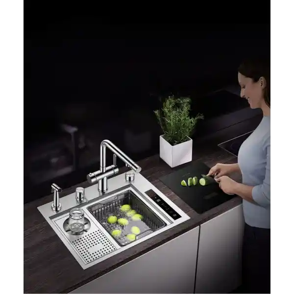 Schnelle AQ 5644JH 56 Cm Ultrasonik Mutfak Evyesi