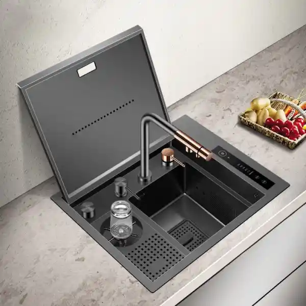 Schnelle AQ 5645NJH 56 Cm Ultrasonik Akıllı Mutfak Evyesi