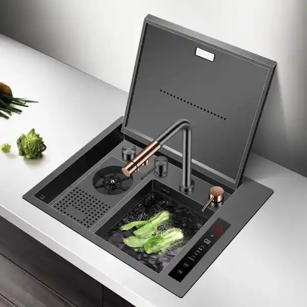 Schnelle AQ 5645NJH 56 Cm Ultrasonik Akıllı Mutfak Evyesi