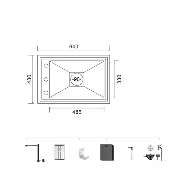 Schnelle AQ 6443NS 64 Cm Mutfak Evyesi