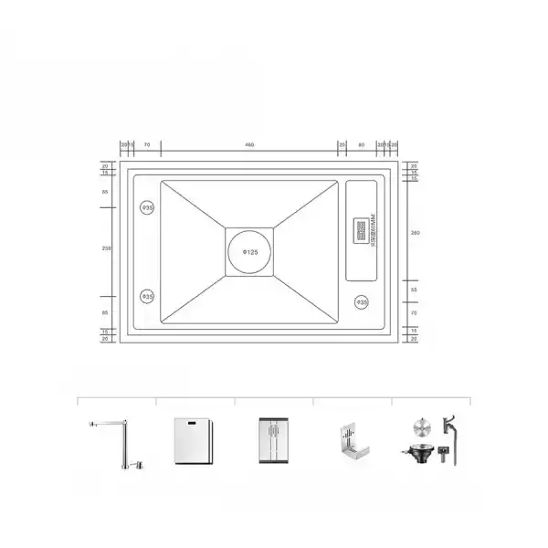 Schnelle AQ 7247E 72 Cm Mutfak Evyesi