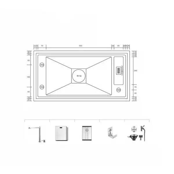 Schnelle AQ 8243E 82 Cm Mutfak Evyesi
