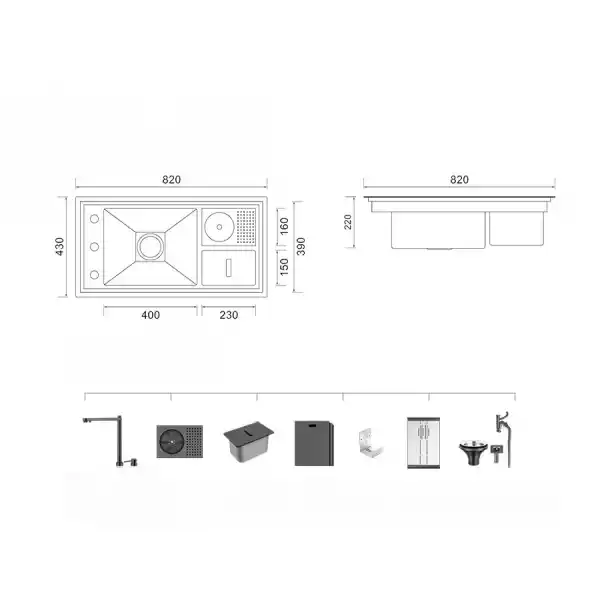 Schnelle AQ 8243NX Mutfak Evyesi