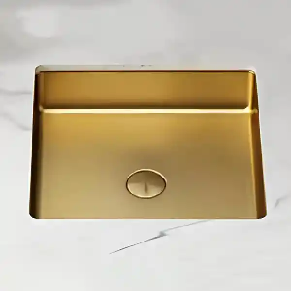 Schnelle Sch G203 Gold Tezgah Altı Dikdörtgen Çelik Lavabo