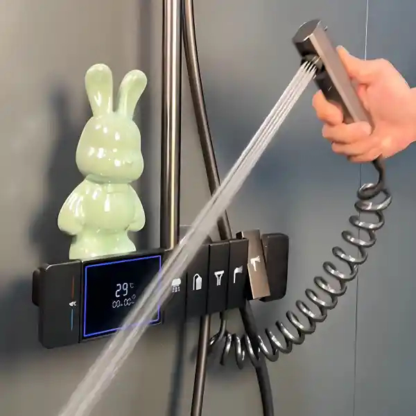 Schnelle Sharp Siyah Akıllı Duş Seti