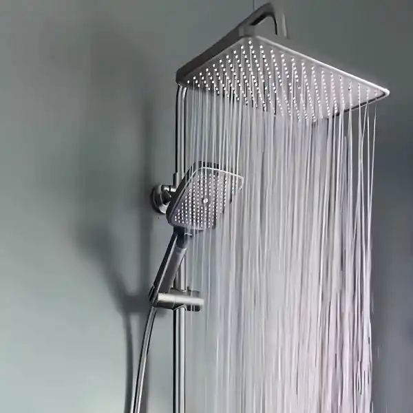 Schnelle Space Black Dijital Termostatik Duş Seti