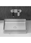 Schnelle Sch S5504 Chrome Tezgah Üstü Dikdörtgen Çelik Lavabo