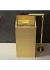 Schnelle Sch G8810 Gold Monoblok Kare Çelik Lavabo