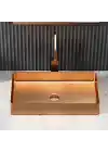 Schnelle Sch RG5502 Rose Gold Tezgah Üstü Dikdörtgen Çelik Lavabo