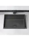 Schnelle Sch BK205 Black Tezgah Altı Dikdörtgen Çelik Lavabo