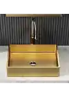 Schnelle Sch G5514 Gold Tezgah Üstü Dikdörtgen Çelik Lavabo