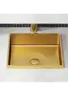 Schnelle Sch G205 Gold Tezgah Altı Dikdörtgen Çelik Lavabo