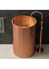 Schnelle Sch RG8818 Rose Gold Hegzagon Monoblok Çelik Lavabo