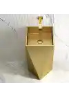 Schnelle Sch G8820 Gold Kare Monoblok Çelik Lavabo