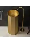 Schnelle Sch G8821 Gold Hegzagon Monoblok Çelik Lavabo