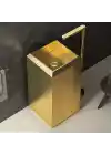 Schnelle Sch G5530 Gold Kare Monoblok Çelik Lavabo
