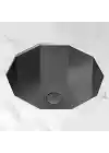 Schnelle Sch BK206 Black Tezgah Altı Hegzagon Çelik Lavabo