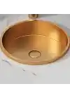 Schnelle Sch RG207 Rose Gold Tezgah Altı Oval Çelik Lavabo