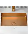 Schnelle Sch RG202 Rose Gold Tezgah Altı Dikdörtgen Çelik Lavabo