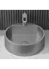 Schnelle Sch BL5506 Grey Tezgah Üstü Oval Çelik Lavabo
