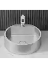 Schnelle Sch S5506 Chrome Tezgah Üstü Oval Çelik Lavabo
