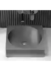 Schnelle Sch BL5507 Grey Tezgah Üstü Kare Çelik Lavabo