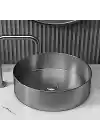 Schnelle Sch BL5512 Grey Tezgah Üstü Oval Çelik Lavabo