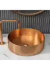 Schnelle Sch RG5513 Gold Tezgah Üstü Oval Çelik Lavabo