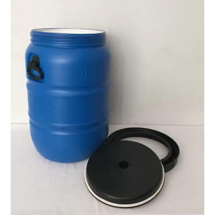 100 Lt. Çift Katlı İçi Beyaz Bidon Vida Kapaklı