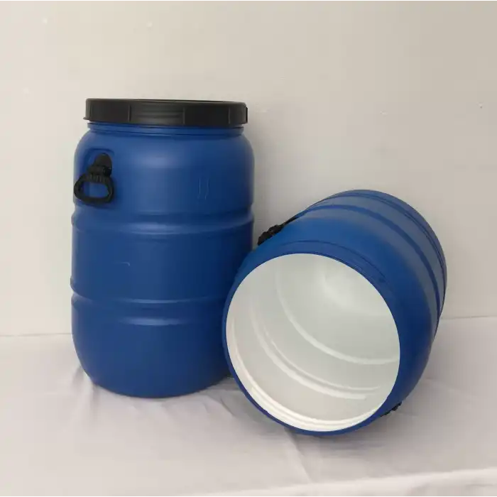 100 Lt. Çift Katlı İçi Beyaz Bidon Vida Kapaklı