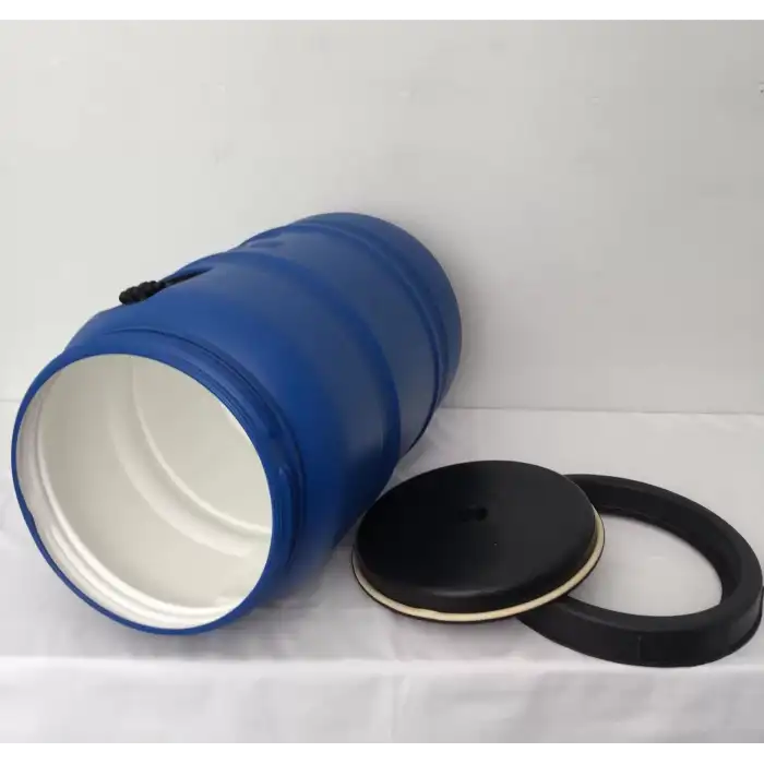 120 Lt. Çift Katlı İçi Beyaz Bidon Vida Kapaklı