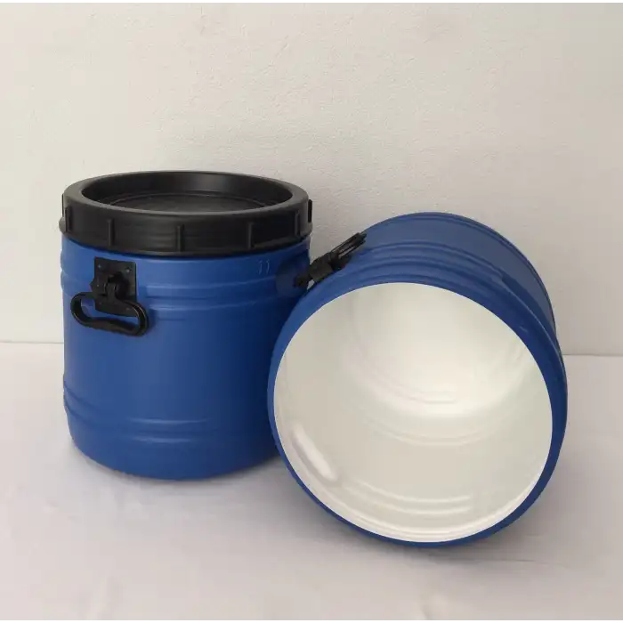 15 Lt. Çift Katlı İçi Beyaz Bidon Vida Kapaklı