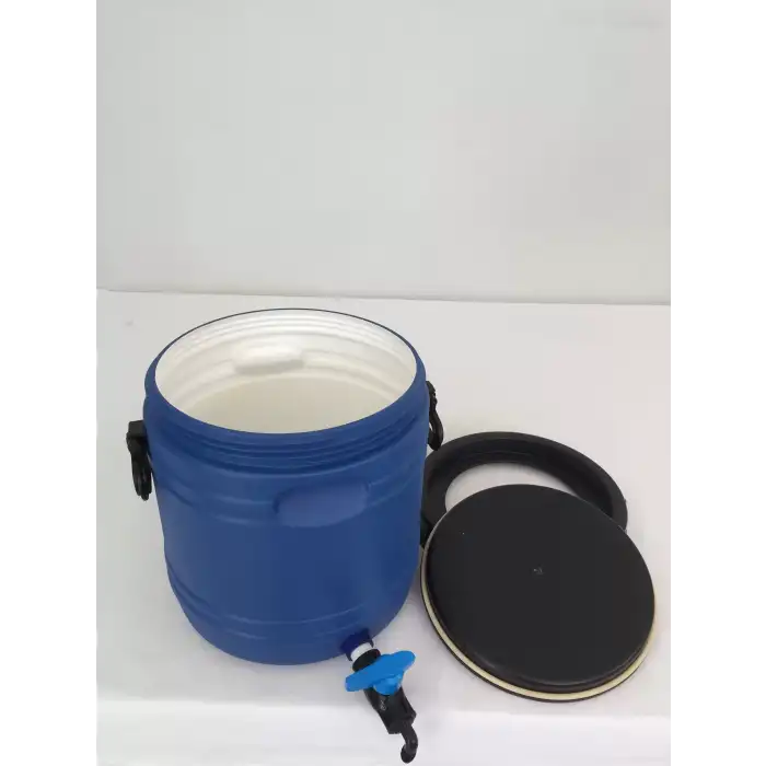 20 Lt. Çift Katman, İçi Beyaz, Musluklu Bidon