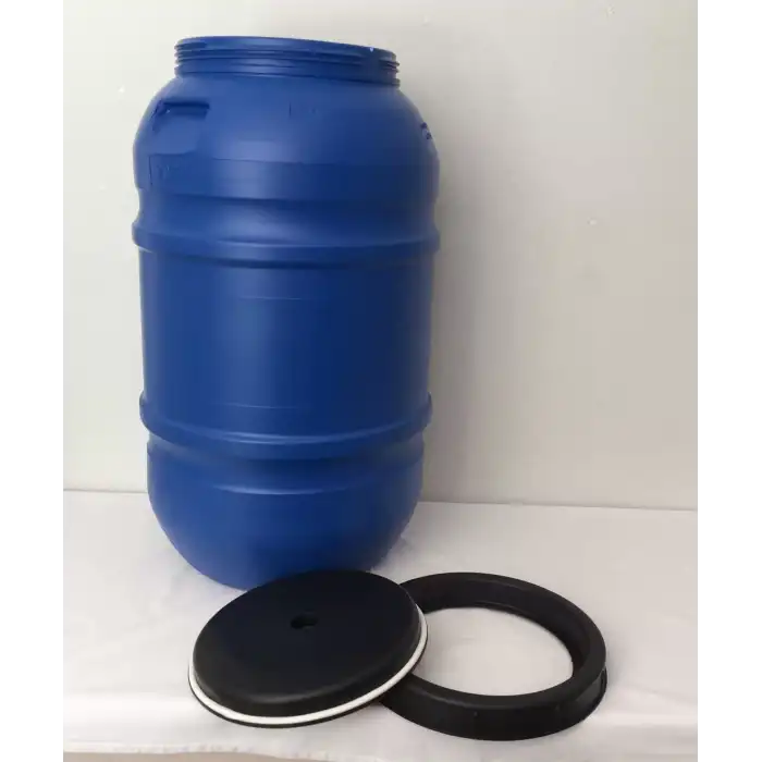 220 Lt. Çift Katlı İçi Beyaz Bidon Vida Kapaklı