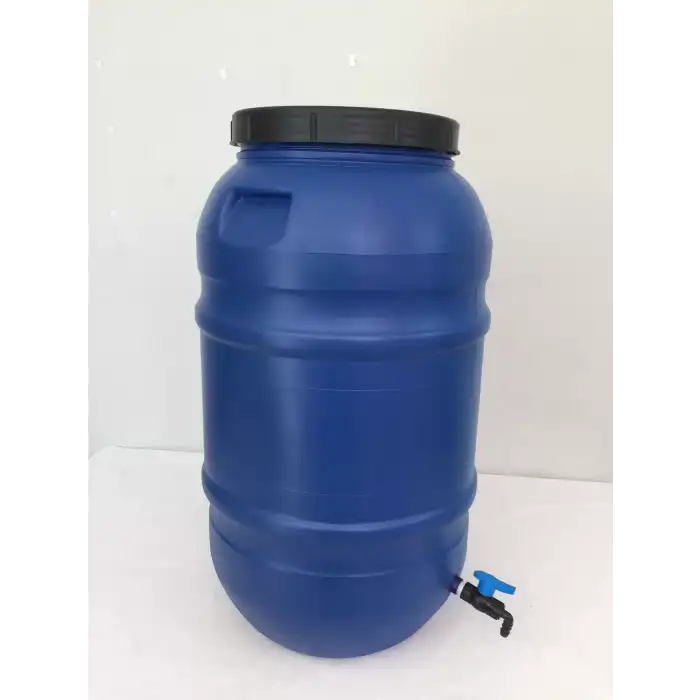 220 Lt. Çift Katman, İçi Beyaz, Musluklu Bidon