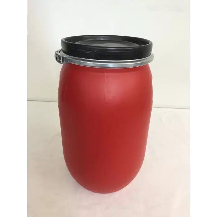 30 Lt. Çember Kapaklı Bidon - Kırmızı Renk
