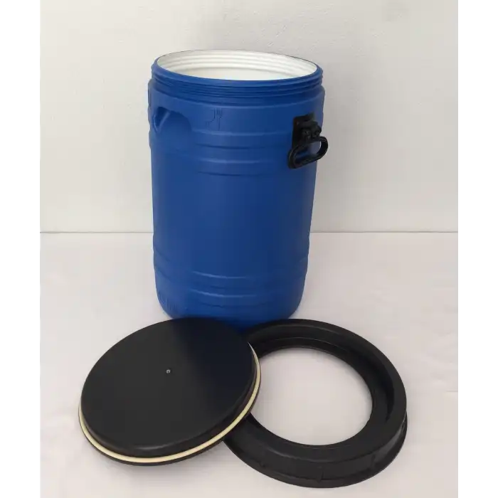 35 Lt. Çift Katlı İçi Beyaz Bidon Vida Kapaklı