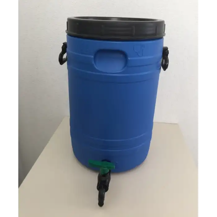 35 Lt. Çift Katman, İçi Beyaz, Musluklu Bidon