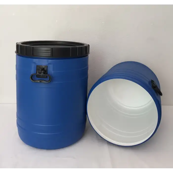 60 Lt. Çift Katlı İçi Beyaz Bidon Vida Kapaklı