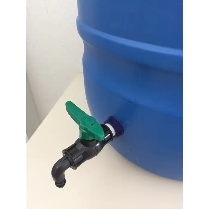 120 Lt. Çift Katman, İçi Beyaz, Musluklu Bidon