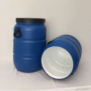 100 Lt. Çift Katlı İçi Beyaz Bidon Vida Kapaklı